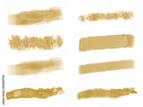 Obraz インク　アナログ風　質感　金　色