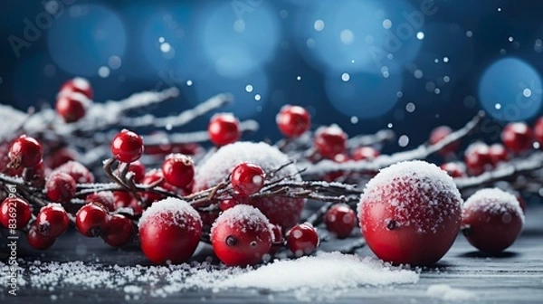 Fototapeta snowflake, closeup, shiny