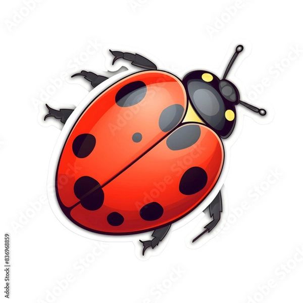 Obraz elemento clip art, pegatina de la suerte mariposa en fondo transparente, PNG