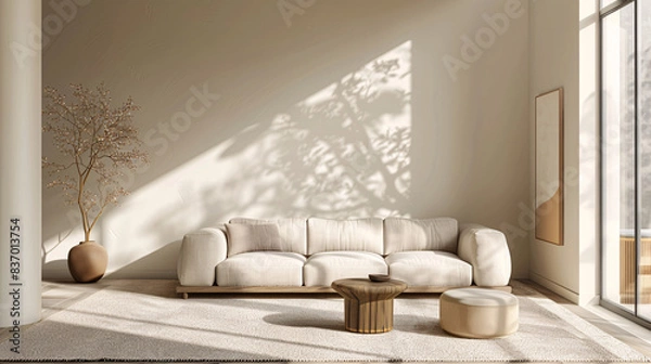 Obraz Creative marketing flyer for furniture shop with modern design and space for product photos