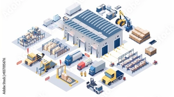 Fototapeta warehouse management system 
