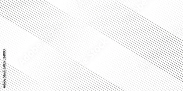 Fototapeta Vector gray line abstract pattern Transparent monochrome striped texture, minimal background. Abstract background wave circle lines elegant white diagonal lines gradient creative concept web texture
