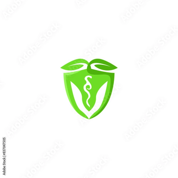 Obraz green plant shield