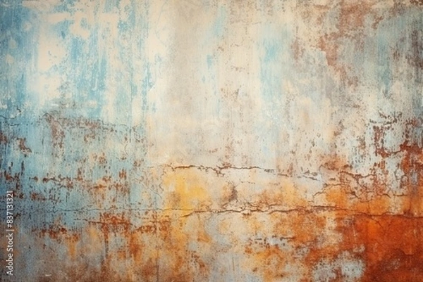 Fototapeta Grunge background - faded textures, distressed elements, and worn-out appearance pain