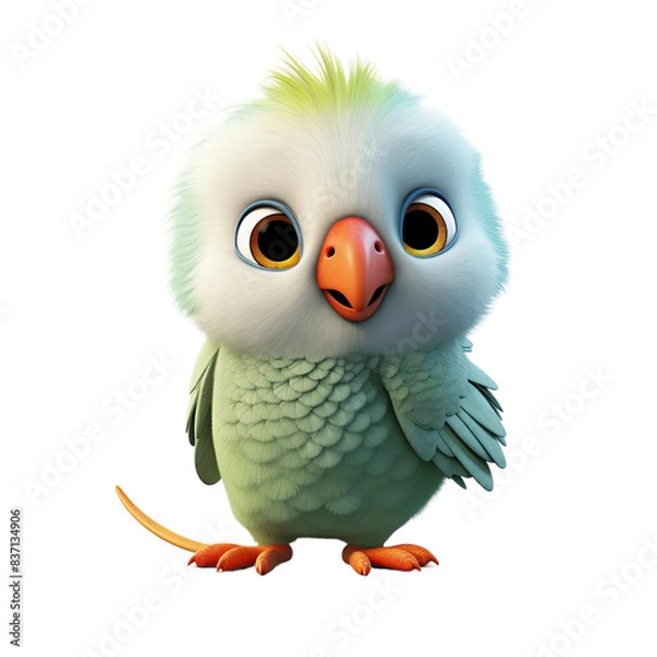 Fototapeta 3d render of a bird