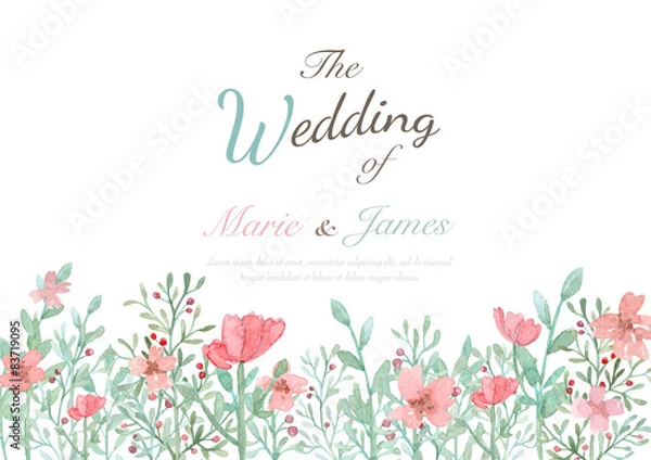 Obraz Flower Invitation Card