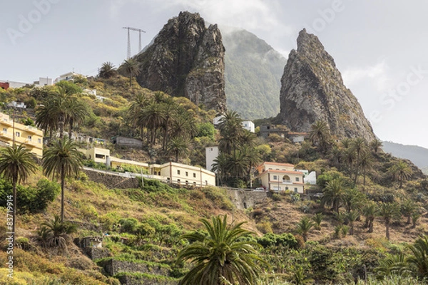 Fototapeta Dorf auf der Insel La Gomera, Spanien