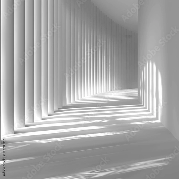 Fototapeta Minimalist gray to white gradient.