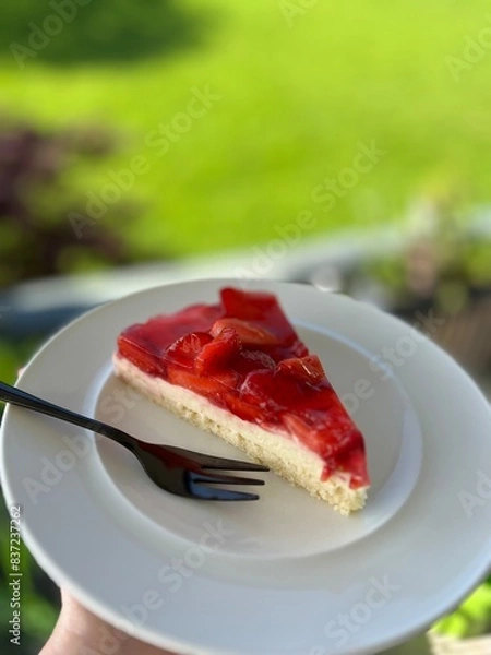 Obraz delicious strawberry cake