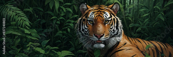 Obraz tiger in the jungle