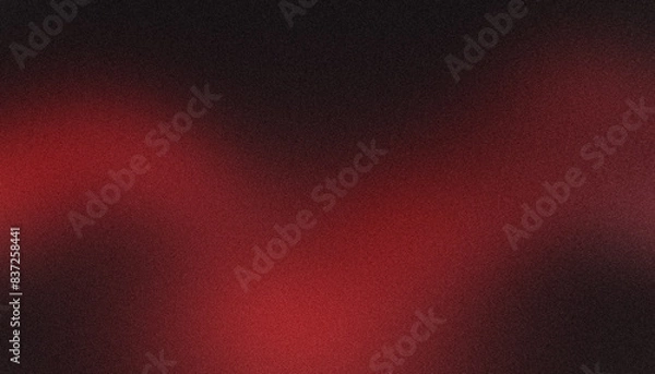Fototapeta Subtle grainy texture on a dark red gradient background