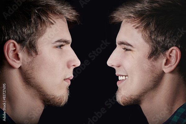 Obraz Fighting Yourself Concept