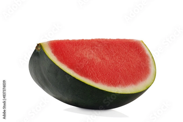 Obraz Fresh sliced watermelon on white background