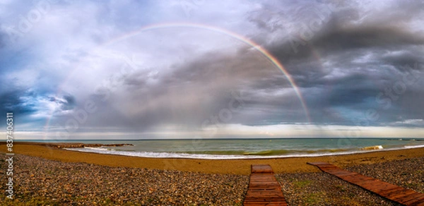Obraz rainbow over the sea