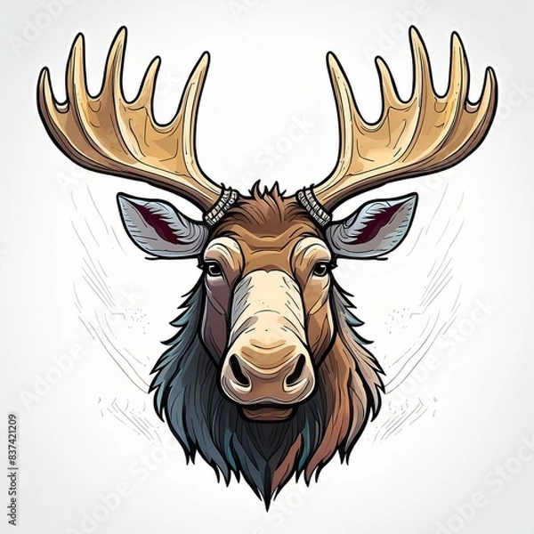 Obraz moose illustration
