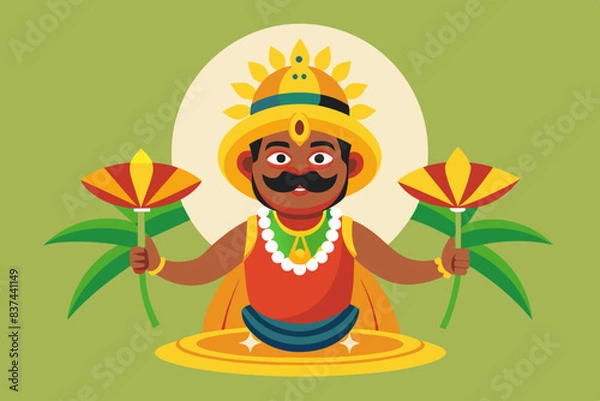 Fototapeta onam vector illustration