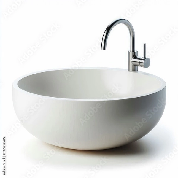 Obraz White sink isolated on a white background