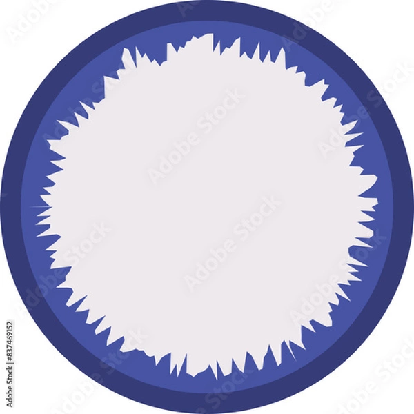 Obraz Circle textbox vector shape