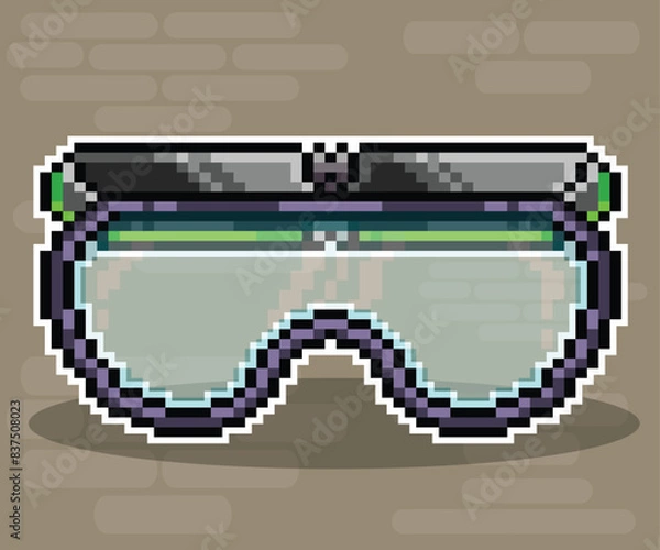 Obraz Safety Glasses,Vector,Pixel Art,Pixel Art Glasses,Work Glasses..eps