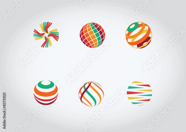 Fototapeta set of web icons 