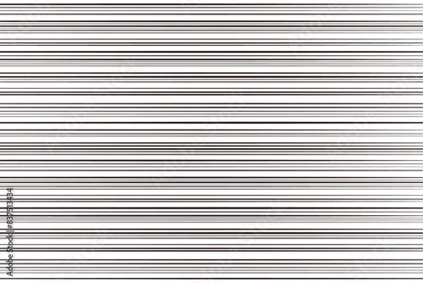 Obraz スピード線　横線C　背景トーン素材