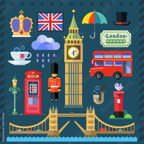 Obraz  Illustrations Great Britain Kingdom