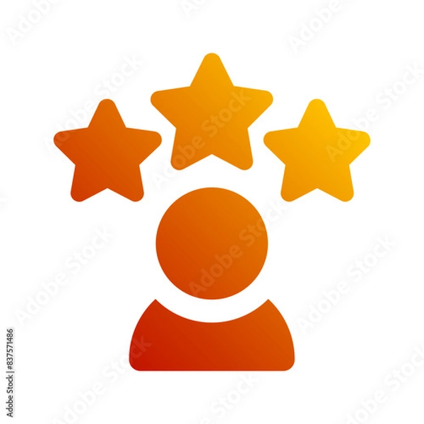 Obraz rating gradient icon
