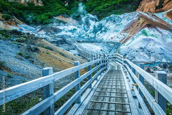 Obraz the various landscapes of a volcanic valley