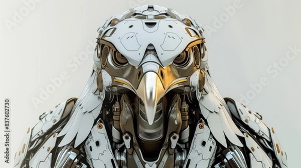 Obraz futuristic eagle robot design