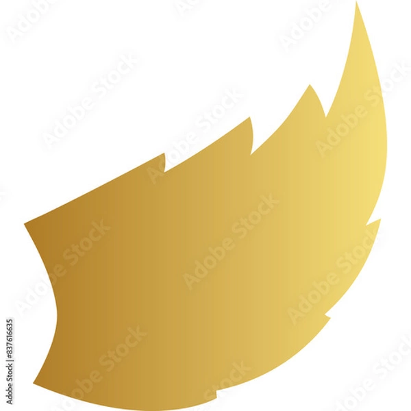 Obraz Golden Wings Vector Icon Symbolizing Luxury and Elegance. Vector Stock Illustration
