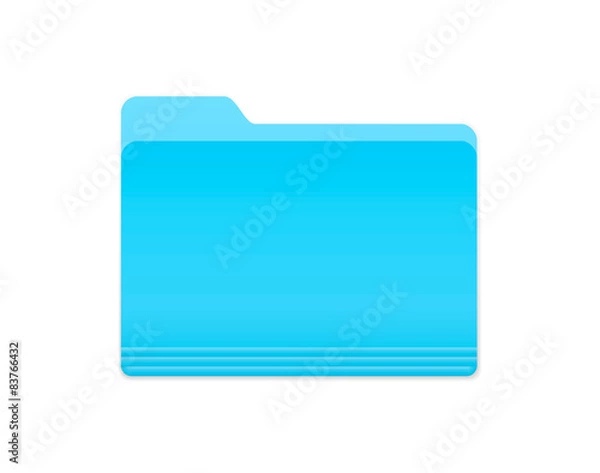 Fototapeta Blue Folder Icon