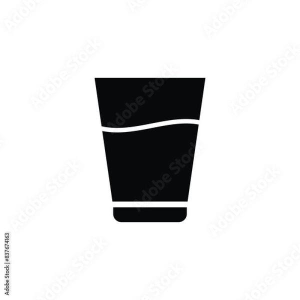Obraz glass icon vector template design flat and simple