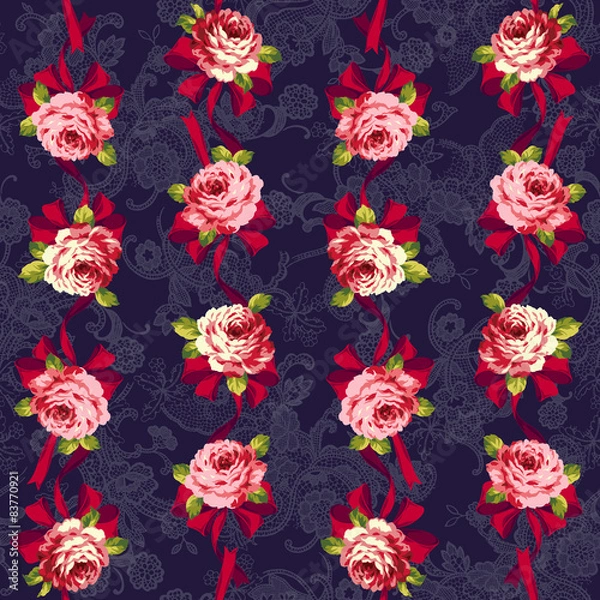 Fototapeta バラのパターン
