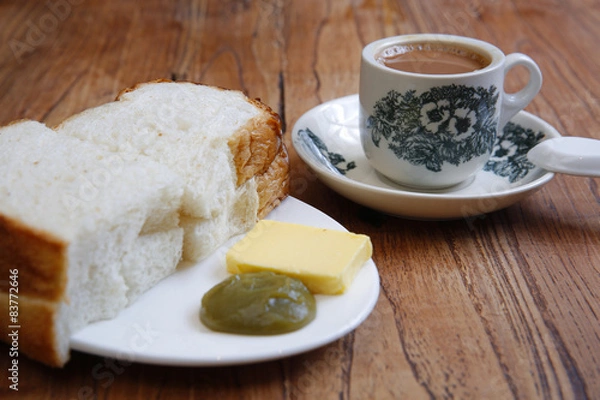 Obraz Malaysian cuisine, kaya toast