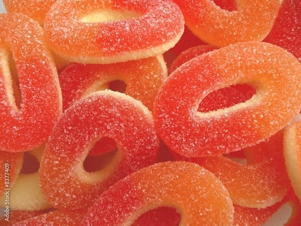 Obraz Orange peach jelly sweet confectionery