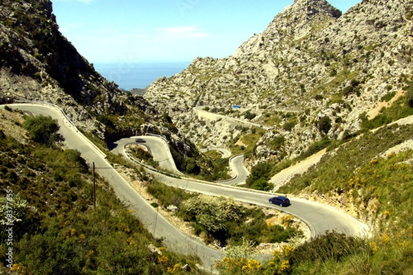 Obraz Serpentinenstraße nach Sa Calobra