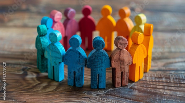 Fototapeta Diversity and inclusion initiatives can help businesses attract top talent. A diverse and inclusive workplace is often more appealing to job seekers