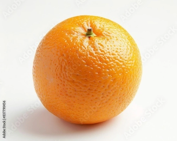 Fototapeta a single orange on a white background