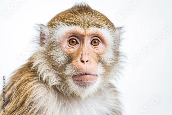 Fototapeta Close-up Portrait of a Monkey with Curious Eyes