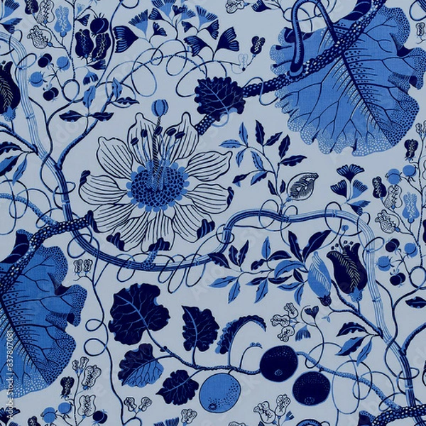 Fototapeta seamless pattern with flowers