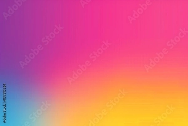 Fototapeta Colorful Gradient Background with Modern Vibrant Pink, Yellow, and Blue Tones for Creative Design and Digital Art