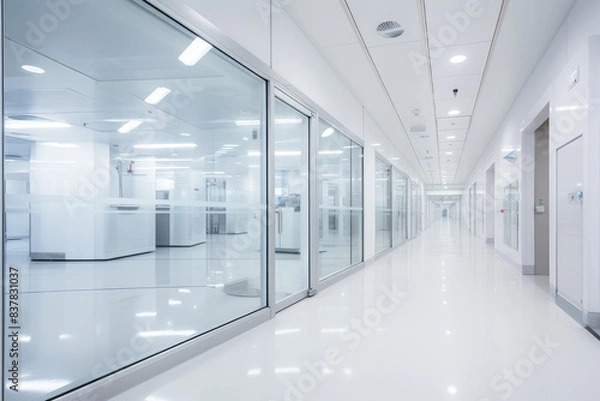 Fototapeta Pristine Modern Medical Laboratory Interior