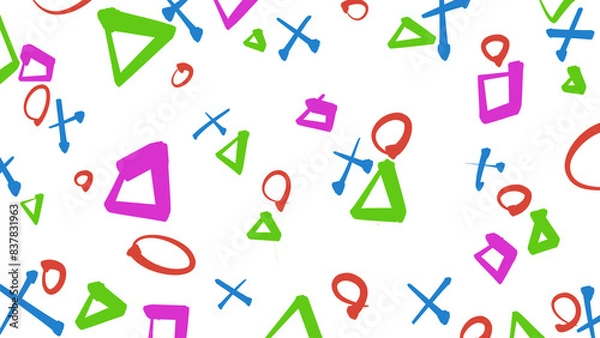 Fototapeta まるさんかくしかくばつ①