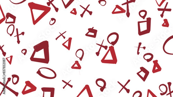 Fototapeta まるさんかくしかくばつ④