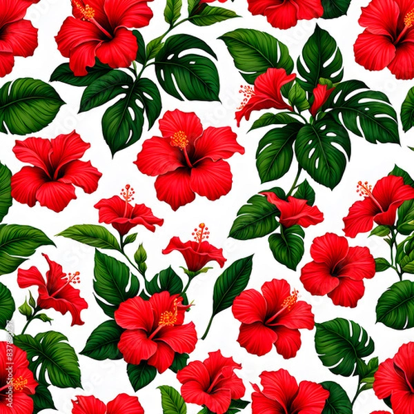 Obraz seamless pattern generative IA	