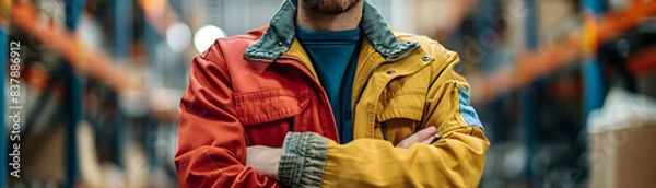 Fototapeta Preparing for Layoffs: Supervisor Profile with Layoff Training Materials   Perfect for Business and HR Ads in Photo Realistic Concept.