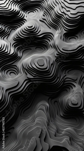 Fototapeta abstract black plane structure like a relief