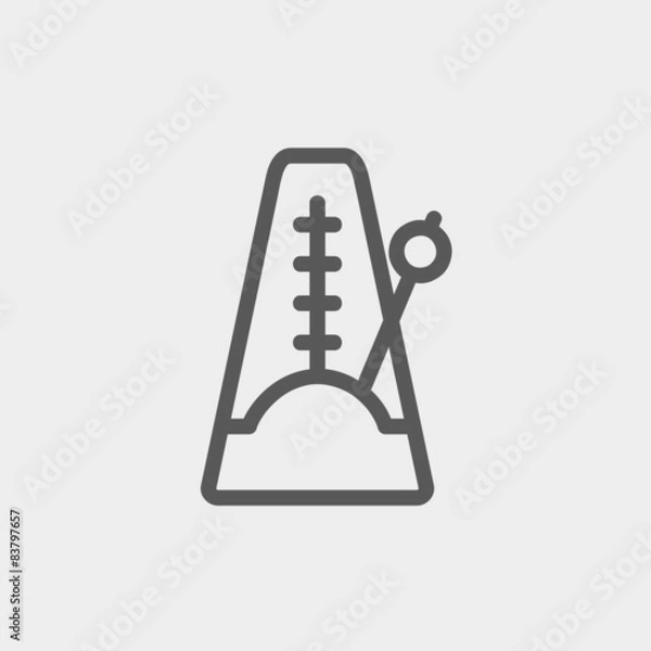 Fototapeta Metronome thin line icon