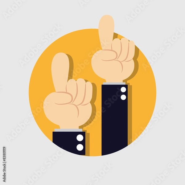 Obraz Hand finger pointing