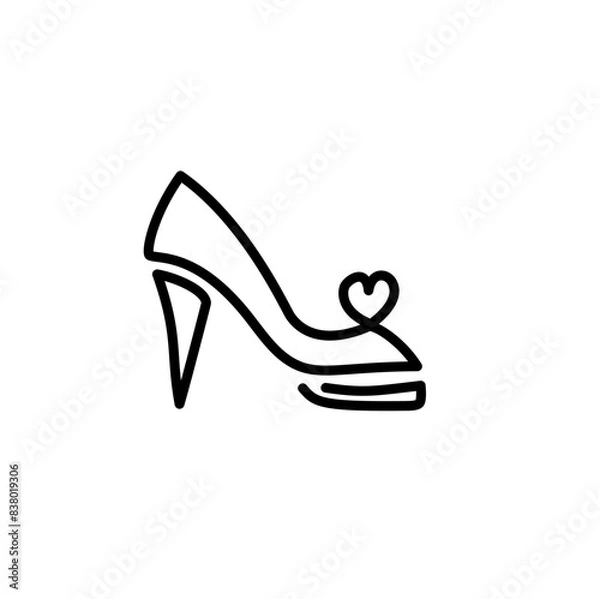 Obraz Shoe Line Icon